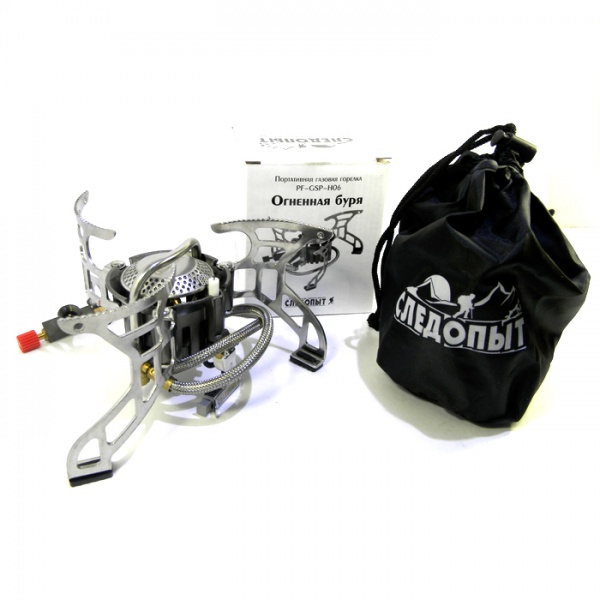 Плита газовая портативная Следопыт Огненная буря с газогенер.(без баллона)