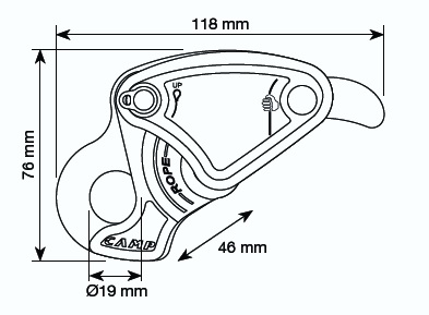  Страховочное-спусковое устройство Camp DRUID в Сочи  