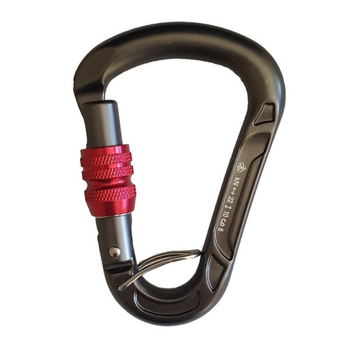  Карабин Вертикаль треугольный муфтированный с перемычкой дюраль в Сочи  