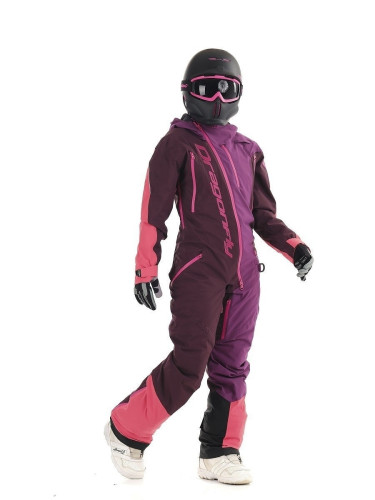 Комбинезон сноубордический Dragonfly Premium Woman Purple&Brown в Сочи
