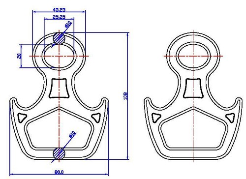  Спусковое устройство Вертикаль 8 рогатая малая дюраль в Сочи  
