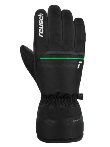 Перчатки Reusch Snow King Black/Neon Green в Сочи