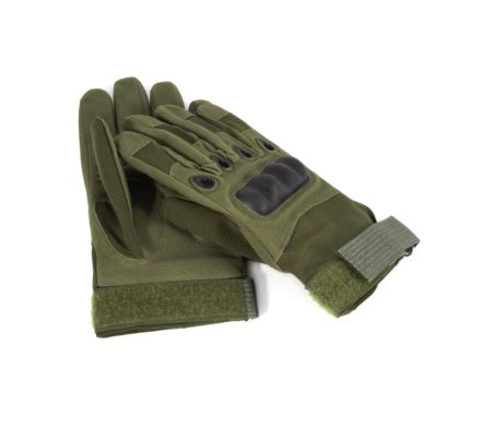 Перчатки Следопыт Tactic Power с защитой суставов зеленые