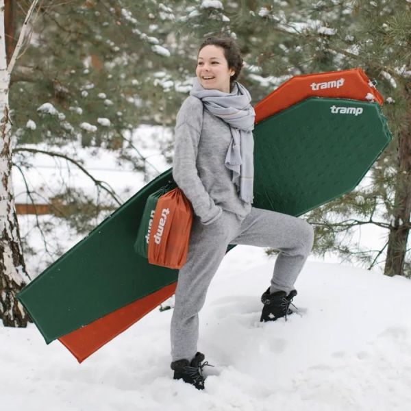 Коврик Tramp cамонадувающийся Ultralight 183*51*3см.TRI-023 зеленый