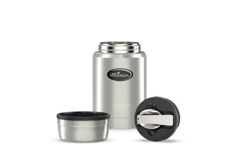 Термос Биосталь 0,5 л с широкой горловиной и ложкой