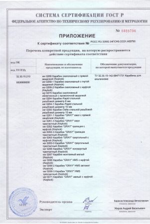  Карабин Вертикаль «GRAY» трапеция с муфтой (Keylock) в Сочи  