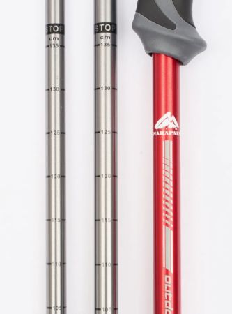 Палки треккинговые Манарага Alpine красные