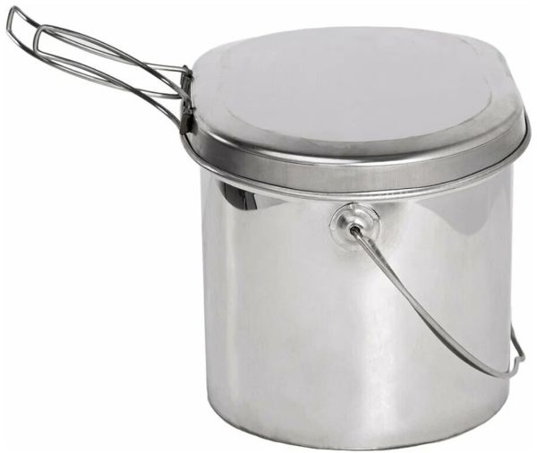 Котел Роза Ветров 3,3л.низкий нерж.крышка с ручками