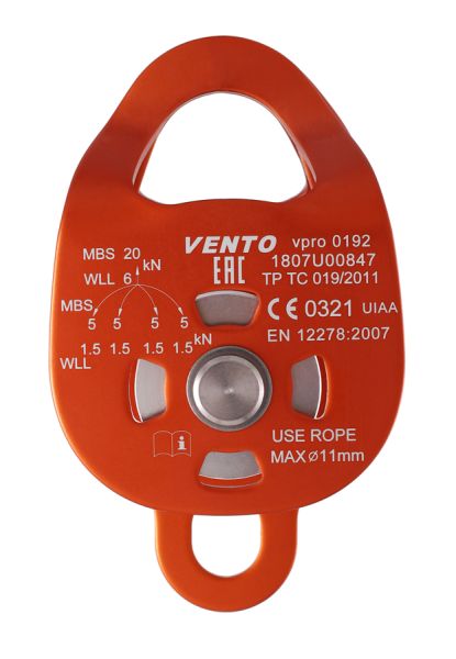  Блок-ролик двойной Double с подшипником дюраль Венто в Сочи  