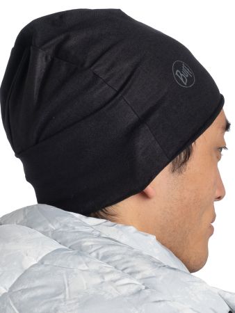 Шапка Buff Polar&Ecostretch Solid Black в Сочи