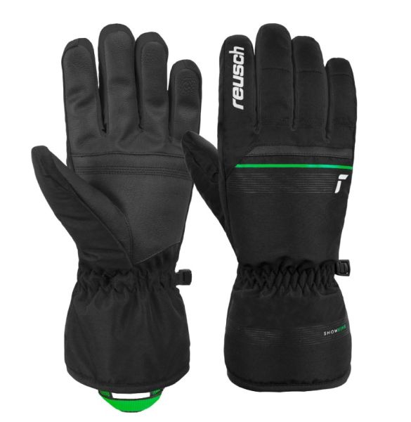 Перчатки Reusch Snow King Black/Neon Green в Сочи