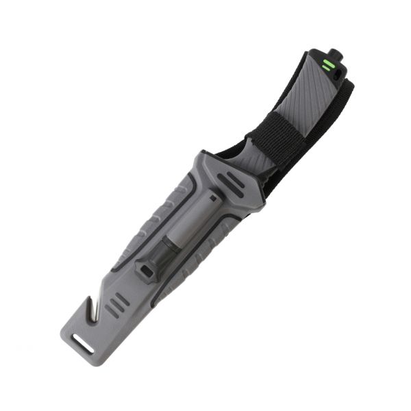 Нож Ganzo с точилкой и огнивом в чехле,черный G8012-BK