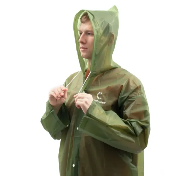 Плащ-дождевик Следопыт EVA 80х131 см на кнопках,army green