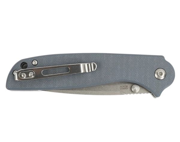 Нож Ganzo складной с клипсой серый G6803-GY
