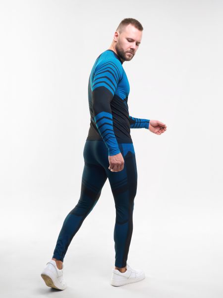 Комплект термобелья X-Line Sport мужской черный с синим NEW в Сочи