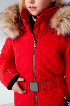 Куртка горнолыжная Poivre Blanc с иск.мехом W21-1003-JRGL/A красный в Сочи