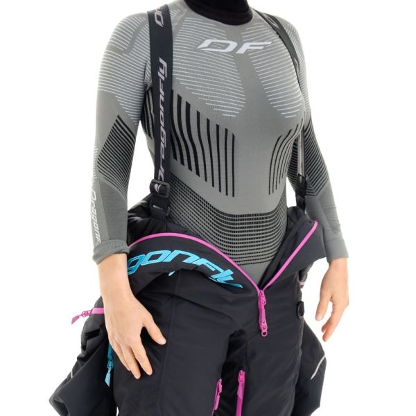 Комбинезон сноубордический Dragonfly Premium Woman Black-Pink 2023 в Сочи