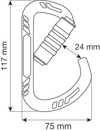  Карабин Camp GUIDE XL 3LOCK - Blue в Сочи  