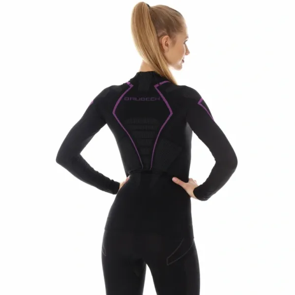 Футболка Brubeck Thermo Nilit Heat черный/розовый женская в Сочи