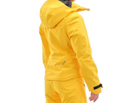 Куртка горнолыжная Dragonfly утепленная Gravity Premium Woman Yellow-Dark в Сочи