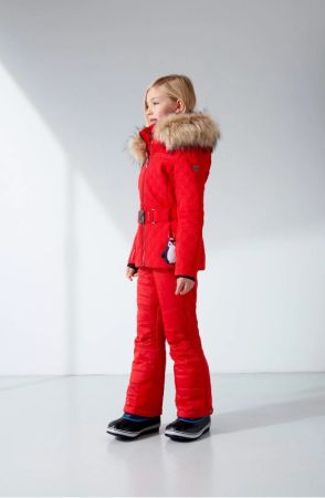 Куртка горнолыжная Poivre Blanc с иск.мехом W21-1003-JRGL/A красный в Сочи