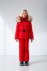 Куртка горнолыжная Poivre Blanc с иск.мехом W21-1003-JRGL/A красный в Сочи