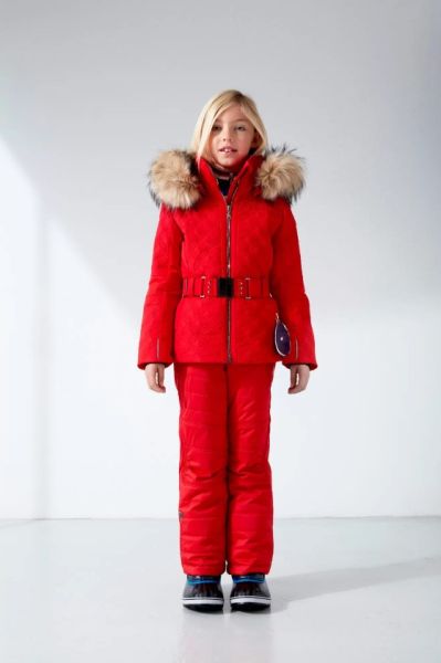 Куртка горнолыжная Poivre Blanc с иск.мехом W21-1003-JRGL/A красный в Сочи