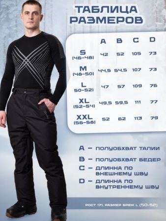 Брюки мужские "Saimaa" черный в Сочи